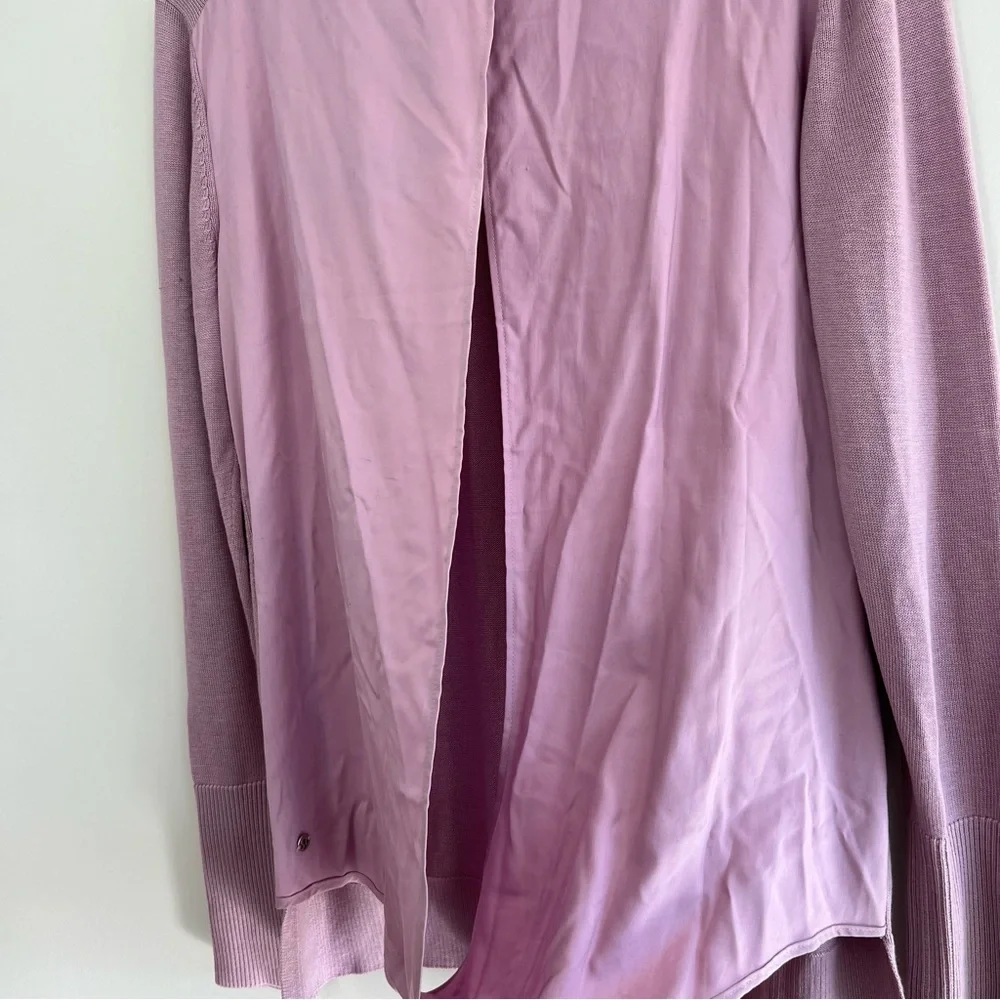 LULULEMON Lavender Still At Ease Antoinette Breezy Back Pullover Sweater Sz 8 - Picture 12 of 15